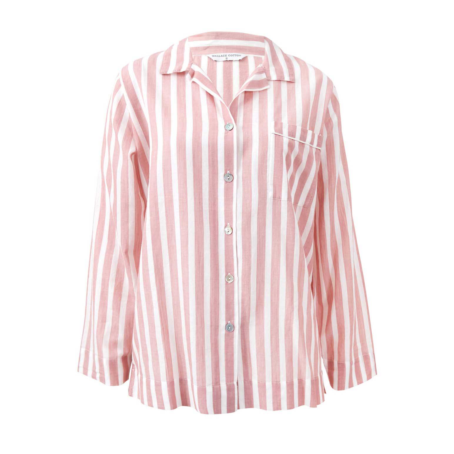 Wallace Cotton Isobel Stripe Pj Shirt